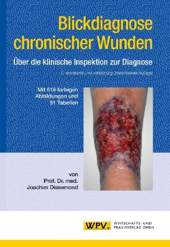Buchcover und Innenansicht für das Buch: Blickdiagnose chronischer Wunden