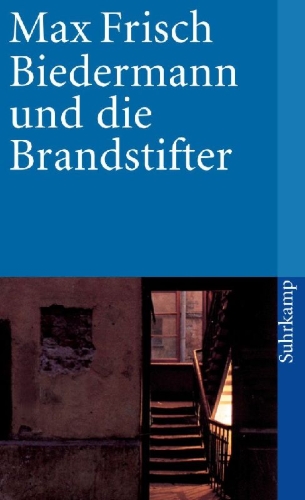 Buchcover und Innenansicht für das Buch: Biedermann und die Brandstifter