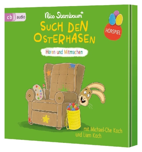 Buchcover und Innenansicht für das Buch: Such den Osterhasen