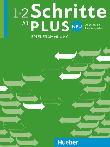 Buchcover und Innenansicht für das Buch: Schritte plus Neu 1+2 A1 Deutsch als Zweitsprache. Spielesammlung