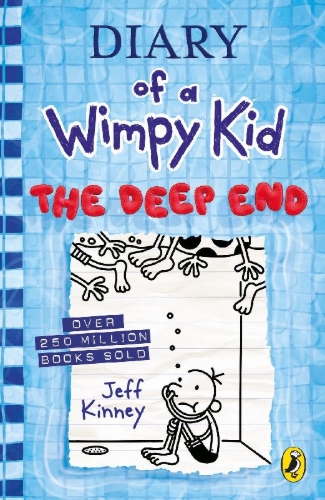 Buchcover und Innenansicht für das Buch: Diary of a Wimpy Kid 15: The Deep End