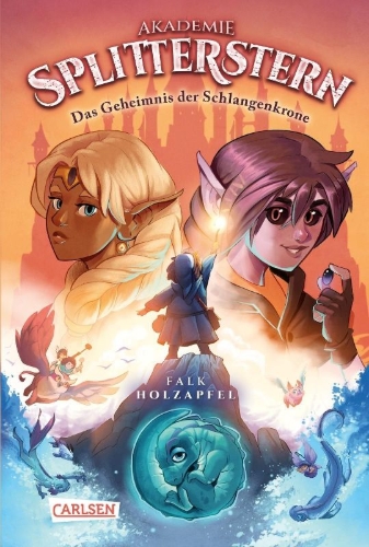 Buchcover und Innenansicht für das Buch: Akademie Splitterstern 2: Das Geheimnis der Schlangenkrone