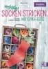 Buchcover und Innenansicht für das Buch: Woolly Hugs Socken stricken mit Super-Ferse