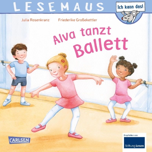 Buchcover und Innenansicht für das Buch: LESEMAUS 27: Alva tanzt Ballett