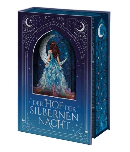 Buchcover und Innenansicht für das Buch: Der Hof der silbernen Nacht