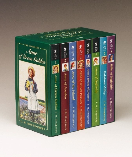 Buchcover und Innenansicht für das Buch: Anne of Green Gables, Complete 8-Book Box Set