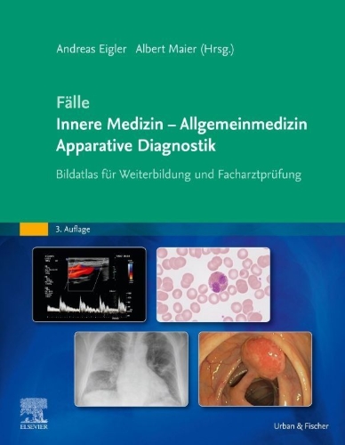 Buchcover und Innenansicht für das Buch: Fälle Innere Medizin - Allgemeinmedizin - Apparative Diagnostik