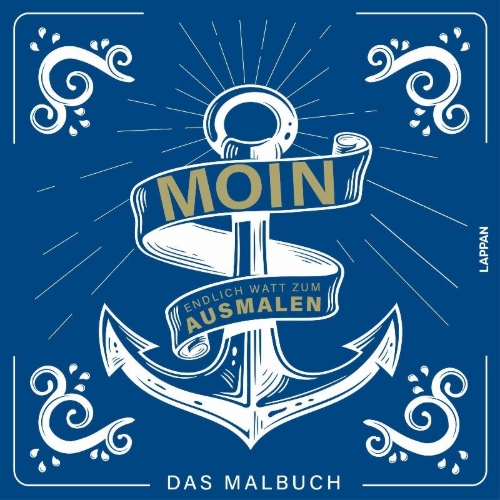 Buchcover und Innenansicht für das Buch: MOIN! Malbuch