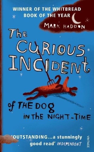 Buchcover und Innenansicht für das Buch: The Curious Incident of the Dog in the Night-Time