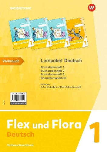 Buchcover und Innenansicht für das Buch: Flex und Flora - Ausgabe 2021. Themenhefte 1 Paket DS