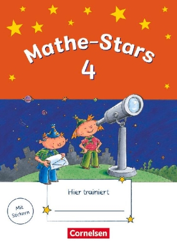 Buchcover und Innenansicht für das Buch: Mathe-Stars 4. Schuljahr. Übungsheft mit Lösungsheft