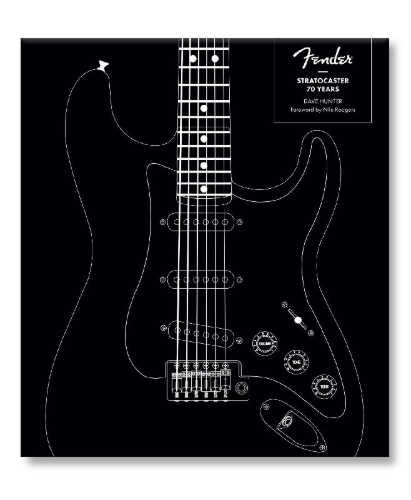 Buchcover und Innenansicht für das Buch: Fender Stratocaster 70 Years