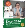 Buchcover und Innenansicht für das Buch: Excel 2024 - Stufe 1: Grundlagen
