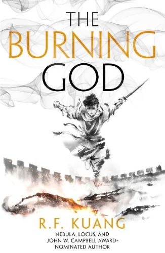 Buchcover und Innenansicht für das Buch: The Burning God