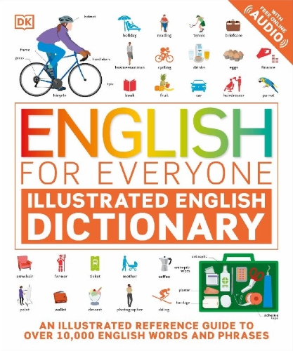 Buchcover und Innenansicht für das Buch: English for Everyone Illustrated English Dictionary with Free Online Audio