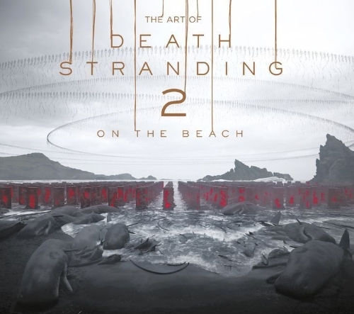 Buchcover und Innenansicht für das Buch: The Art of Death Stranding 2: On The Beach