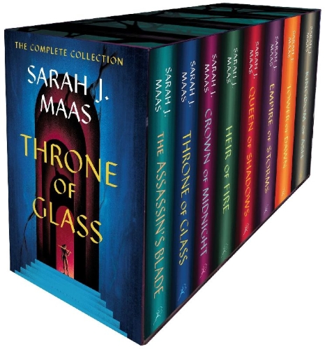 Buchcover und Innenansicht für das Buch: Throne of Glass Hardcover Box Set