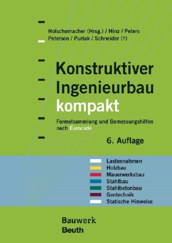 Buchcover und Innenansicht für das Buch: Konstruktiver Ingenieurbau kompakt