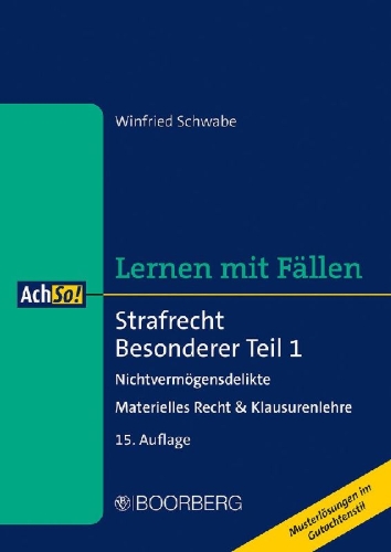Buchcover und Innenansicht für das Buch: Strafrecht Besonderer Teil 1