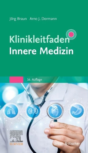 Buchcover und Innenansicht für das Buch: Klinikleitfaden Innere Medizin