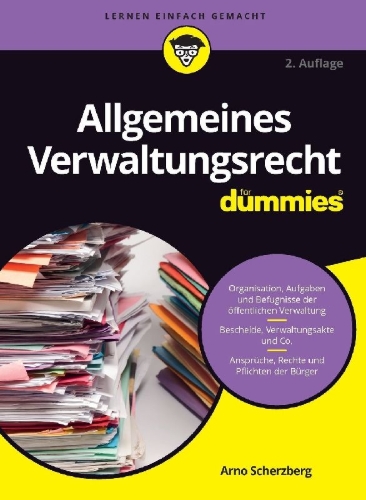 Buchcover und Innenansicht für das Buch: Allgemeines Verwaltungsrecht für Dummies