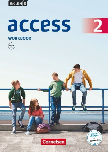 Buchcover und Innenansicht für das Buch: English G AccessBand 2: 6. Schuljahr - Workbook mit Audios online