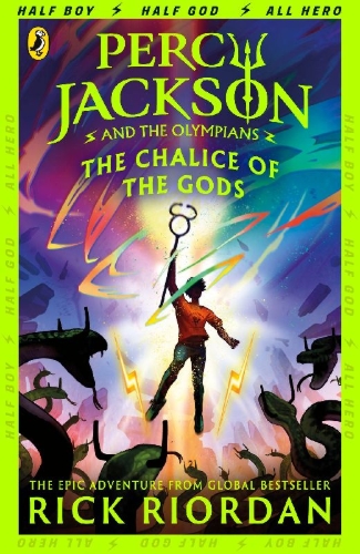 Buchcover und Innenansicht für das Buch: Percy Jackson and the Olympians: The Chalice of the Gods