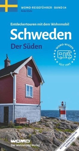 Buchcover und Innenansicht für das Buch: Entdeckertouren mit dem Wohnmobil Schweden