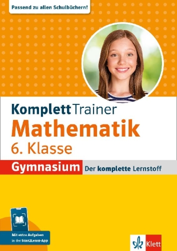 Buchcover und Innenansicht für das Buch: Klett KomplettTrainer Gymnasium Mathematik 6. Klasse