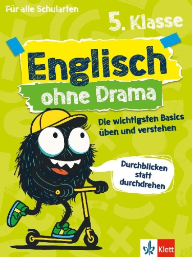 Buchcover und Innenansicht für das Buch: Englisch ohne Drama 5. Klasse