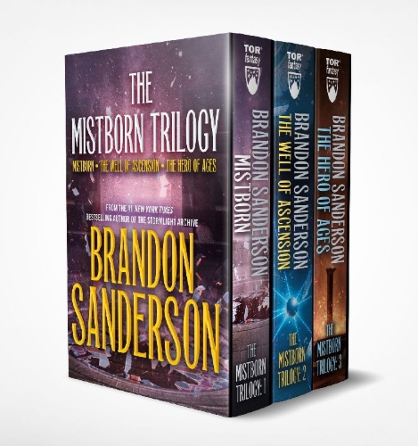 Buchcover und Innenansicht für das Buch: Mistborn Boxed Set I