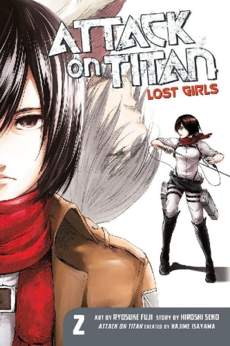 Buchcover und Innenansicht für das Buch: Attack on Titan: Lost Girls The Manga 2