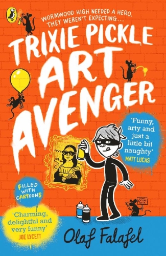 Buchcover und Innenansicht für das Buch: Trixie Pickle Art Avenger