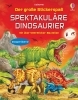 Buchcover und Innenansicht für das Buch: Der große Stickerspaß: Spektakuläre Dinosaurier
