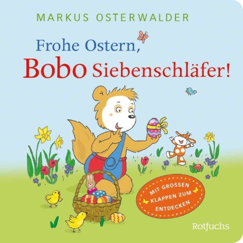 Buchcover und Innenansicht für das Buch: Frohe Ostern, Bobo Siebenschläfer!