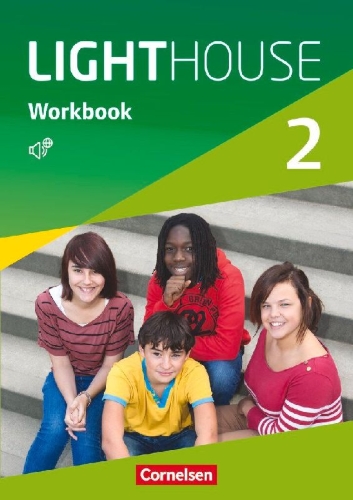 Buchcover und Innenansicht für das Buch: English G LIGHTHOUSE 02: 6. Schuljahr. Workbook mit Audios online