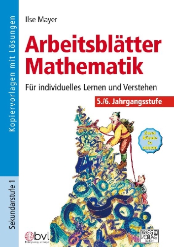 Buchcover und Innenansicht für das Buch: Arbeitsblätter Mathematik 5./6. Klasse