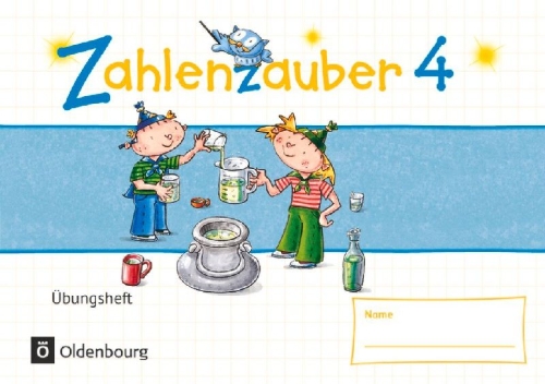 Buchcover und Innenansicht für das Buch: Zahlenzauber - Mathematik für Grundschulen - Materialien zu den Ausgaben 2016 und Bayern 2014 - 4. Schuljahr