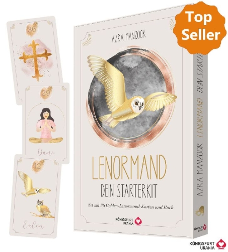 Buchcover und Innenansicht für das Buch: Lenormand - Dein Starterkit