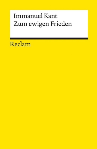 Buchcover und Innenansicht für das Buch: Zum ewigen Frieden. Ein philosophischer Entwurf