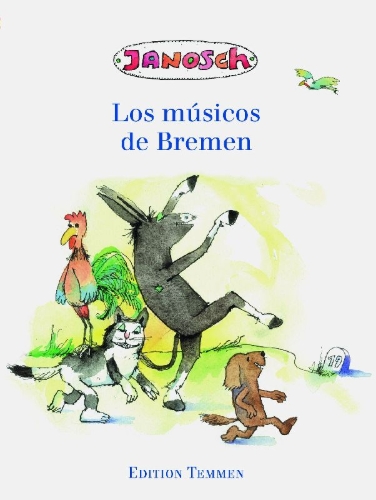 Buchcover und Innenansicht für das Buch: Los músicos de Bremen