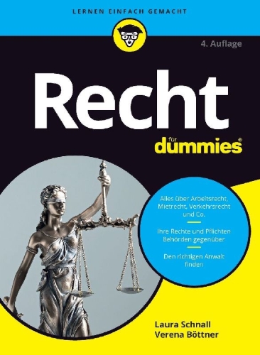 Buchcover und Innenansicht für das Buch: Recht für Dummies