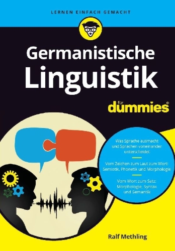 Buchcover und Innenansicht für das Buch: Germanistische Linguistik für Dummies