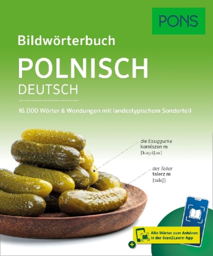 Buchcover und Innenansicht für das Buch: PONS Bildwörterbuch Polnisch