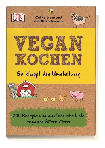 Buchcover und Innenansicht für das Buch: Vegan kochen