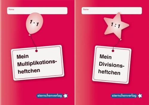 Buchcover und Innenansicht für das Buch: Mein Multiplikationsheftchen und mein Divisionsheftchen im Kombi