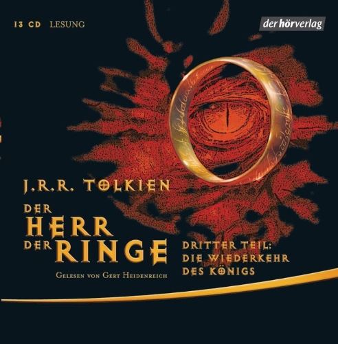 Buchcover und Innenansicht für das Buch: Der Herr der Ringe.  Dritter Teil - Die Wiederkehr des Königs
