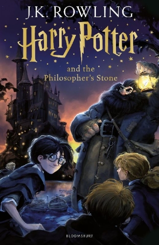 Buchcover und Innenansicht für das Buch: Harry Potter 1 and the Philosopher's Stone