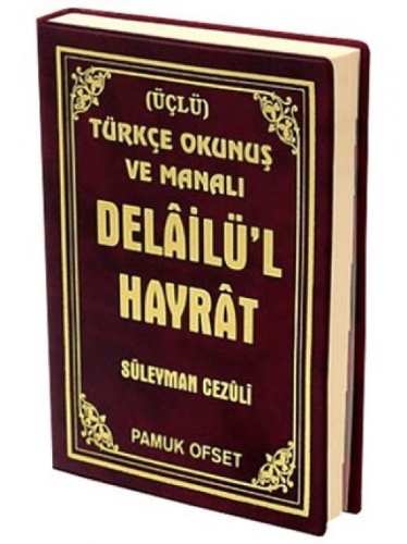 Buchcover und Innenansicht für das Buch: Delailü'l Hayrat (Üclü)