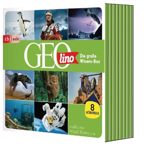 Buchcover und Innenansicht für das Buch: Die große GEOLINO-Wissens-Box